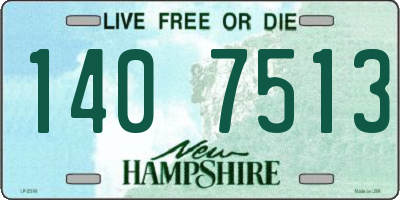NH license plate 1407513