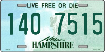 NH license plate 1407515