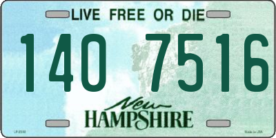 NH license plate 1407516
