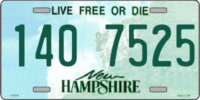 NH license plate 1407525