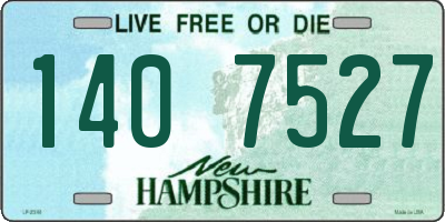 NH license plate 1407527