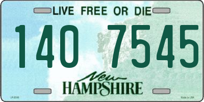 NH license plate 1407545