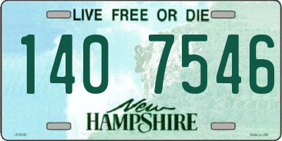 NH license plate 1407546