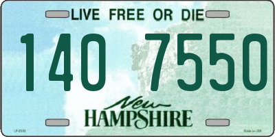 NH license plate 1407550