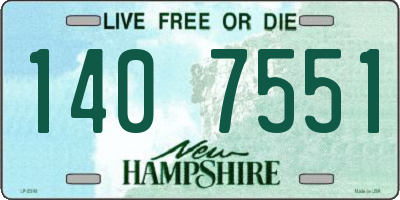 NH license plate 1407551