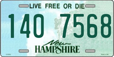 NH license plate 1407568
