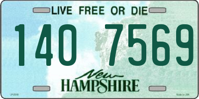 NH license plate 1407569