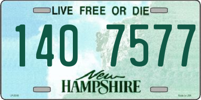 NH license plate 1407577