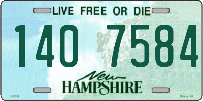 NH license plate 1407584