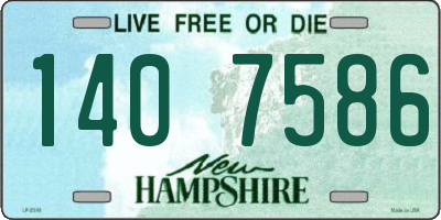 NH license plate 1407586