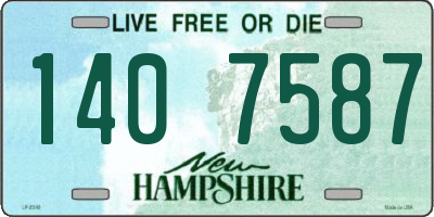 NH license plate 1407587