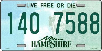 NH license plate 1407588