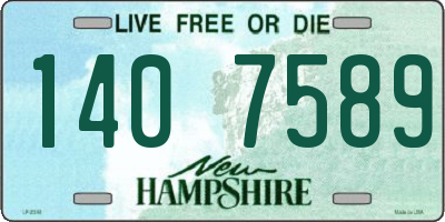 NH license plate 1407589