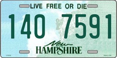 NH license plate 1407591