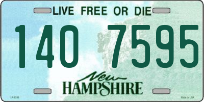 NH license plate 1407595