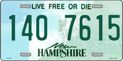 NH license plate 1407615