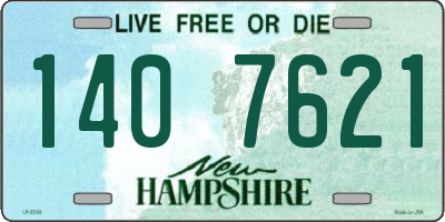 NH license plate 1407621