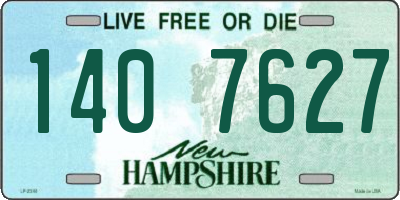 NH license plate 1407627