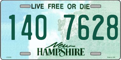 NH license plate 1407628