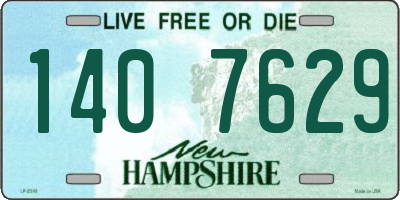 NH license plate 1407629