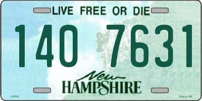 NH license plate 1407631