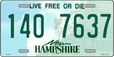 NH license plate 1407637