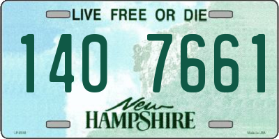 NH license plate 1407661