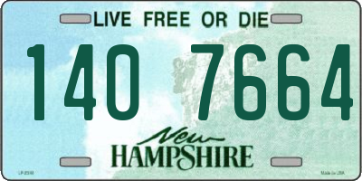 NH license plate 1407664