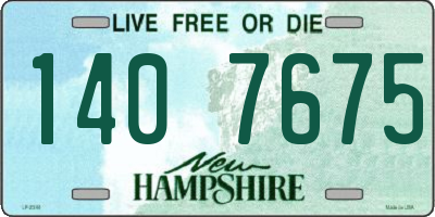 NH license plate 1407675