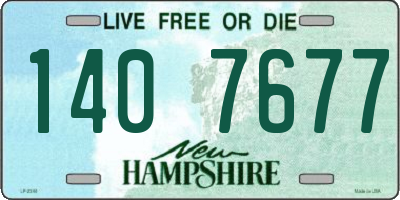 NH license plate 1407677