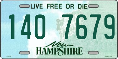 NH license plate 1407679