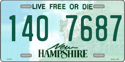 NH license plate 1407687