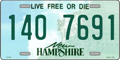 NH license plate 1407691