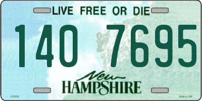NH license plate 1407695
