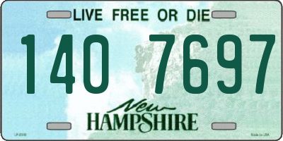 NH license plate 1407697