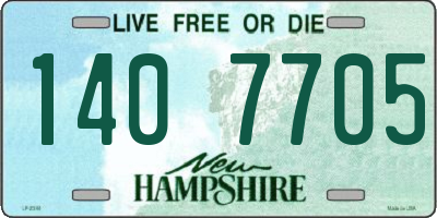 NH license plate 1407705