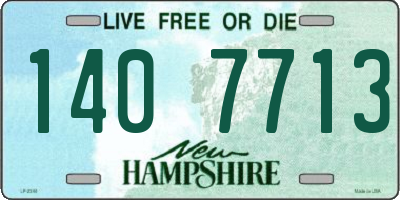 NH license plate 1407713