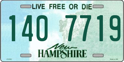 NH license plate 1407719