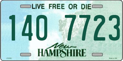 NH license plate 1407723