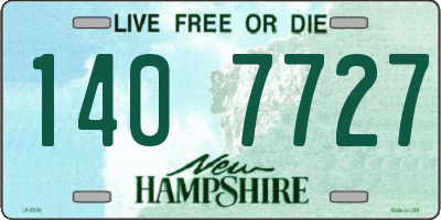 NH license plate 1407727