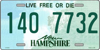 NH license plate 1407732