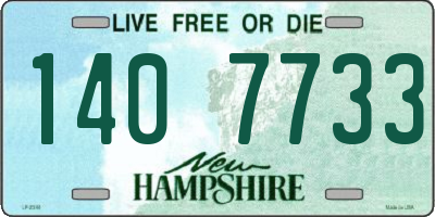 NH license plate 1407733