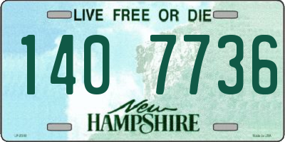 NH license plate 1407736