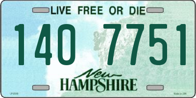 NH license plate 1407751