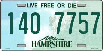 NH license plate 1407757