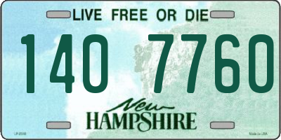 NH license plate 1407760