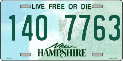 NH license plate 1407763