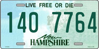 NH license plate 1407764