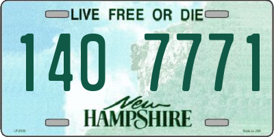 NH license plate 1407771