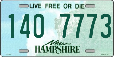 NH license plate 1407773
